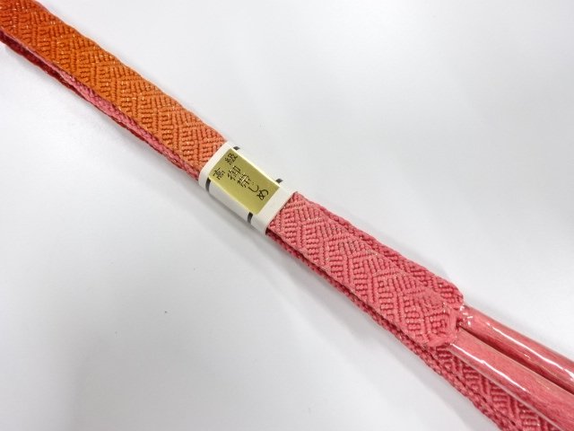 未使用品　正絹　手組帯締め